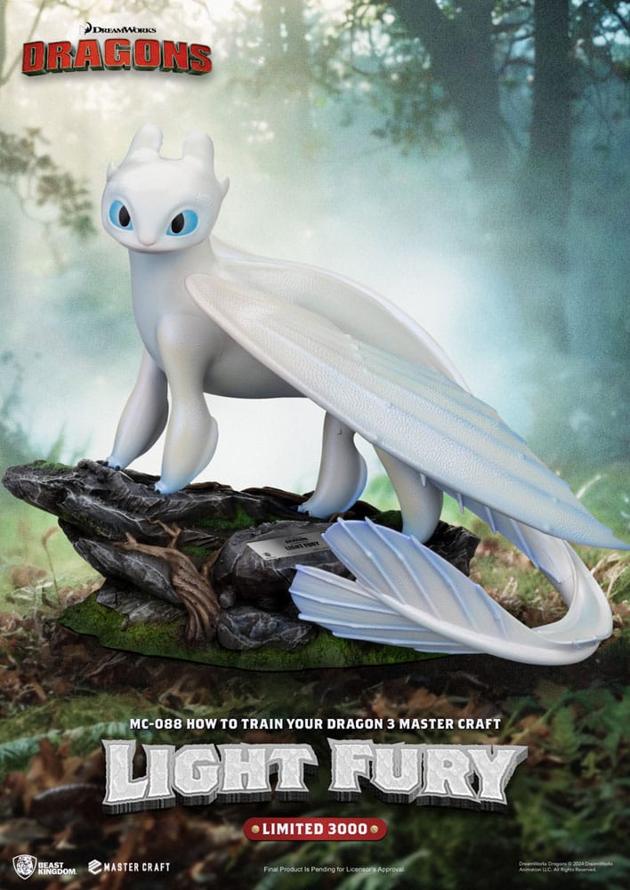 How To Train Your Dragon 3 Master Craft Statue Light Fury 29 cm Statues