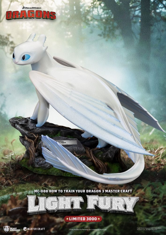 How To Train Your Dragon 3 Master Craft Statue Light Fury 29 cm Statues