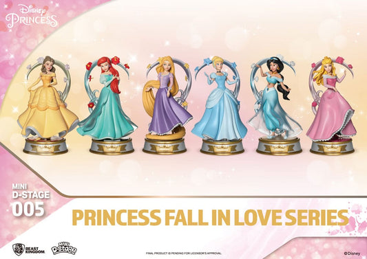 Disney Mini Diorama Stage Statues Princess Fall In Love Series 12 cm Assortment (6) Mini-figures