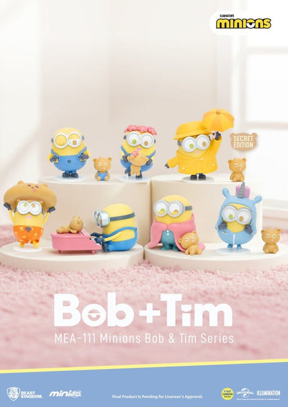 Minions Mini Egg Attack Blind Box Figures Minions bob & tim series 9 cm Assortment (6)
