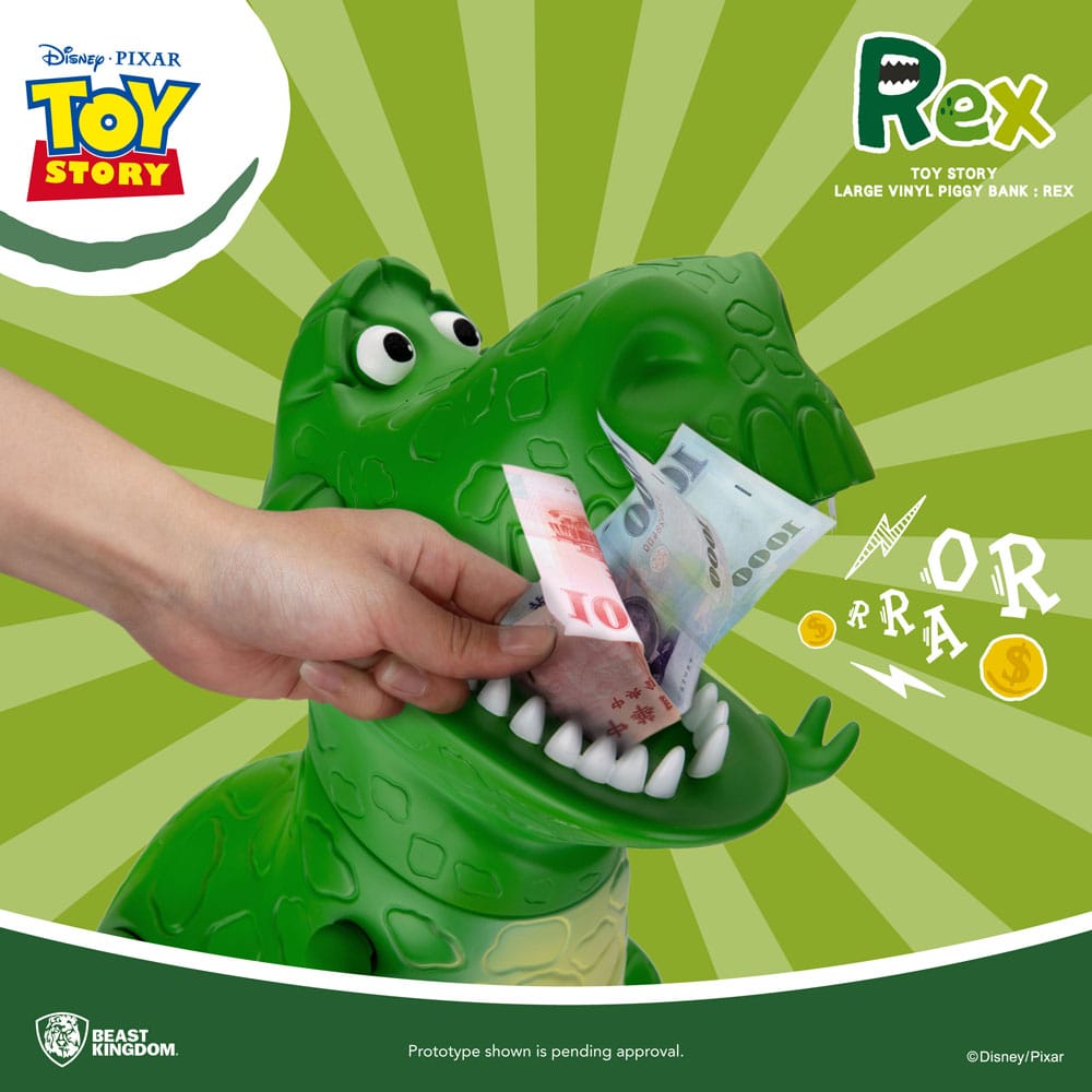 Toy Story Piggy Vinyl Bank Rex 46 cm Banks