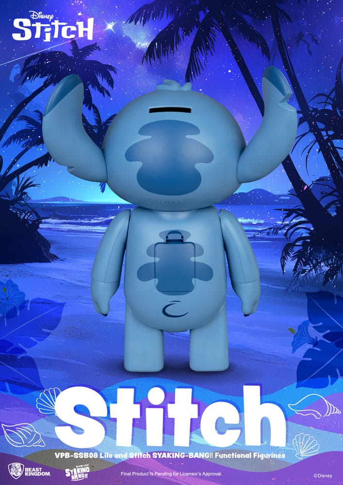 Lilo & Stitch Syaing Bang Vinyl Bank Stitch 30 cm
