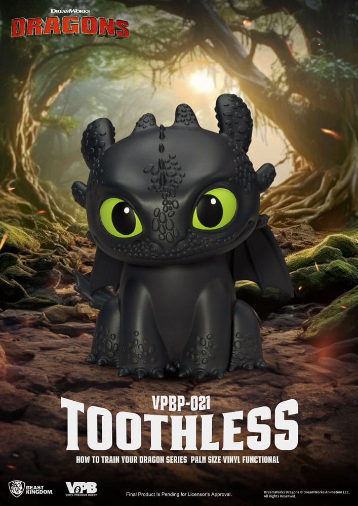 How to Train Your Dragon Piggy Vinyl Bank Toothless 12 cm