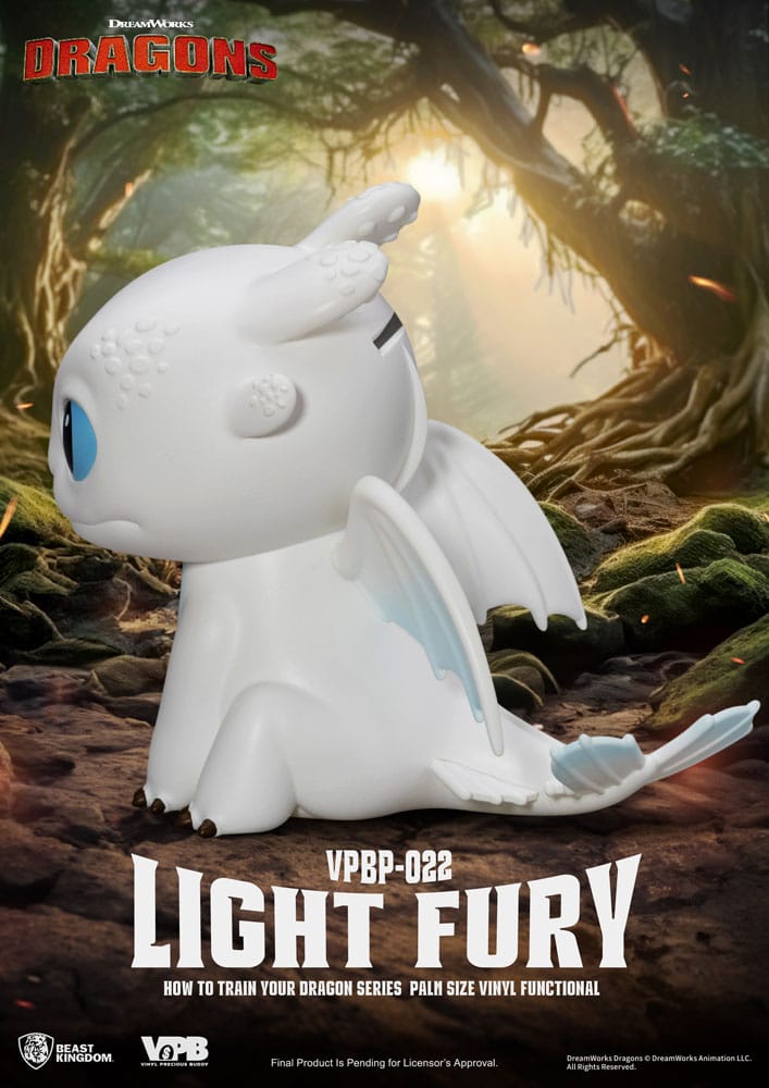 How To Train Your Dragon Piggy Vinyl Bank Light Fury 12 cm Banks