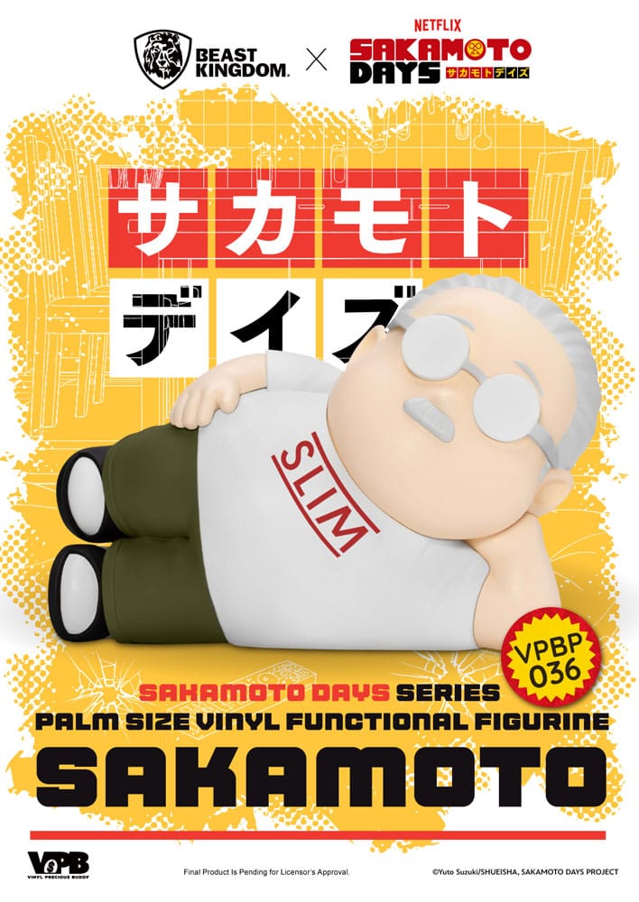 Sakamoto Days Piggy Vinyl Bank Taro Sakamoto 14 cm