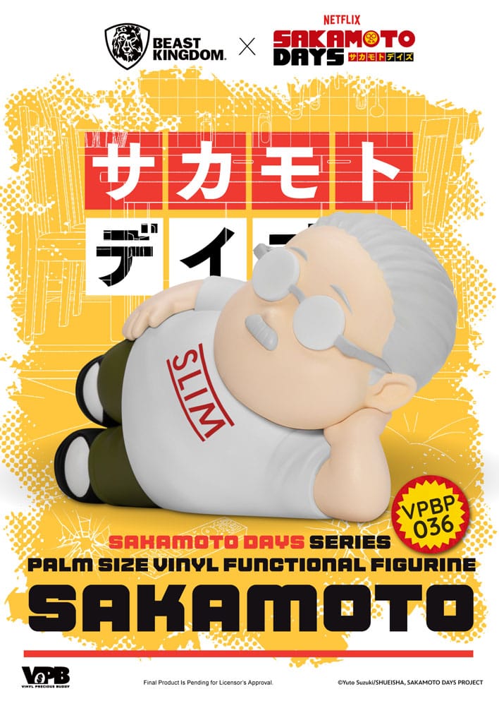 Sakamoto Days Piggy Vinyl Bank Taro Sakamoto 14 cm