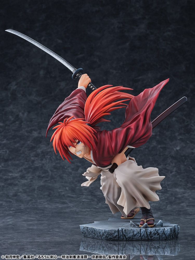 Rurouni Kenshin: Meiji Kenkaku Romantan Kyoto Douran PVC Statue 1/6 Kenshin Himura Amakakeruryuunohirameki Ver. 26 cm