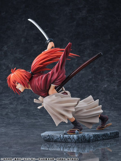 Rurouni Kenshin: Meiji Kenkaku Romantan Kyoto Douran PVC Statue 1/6 Kenshin Himura Amakakeruryuunohirameki Ver. 26 cm