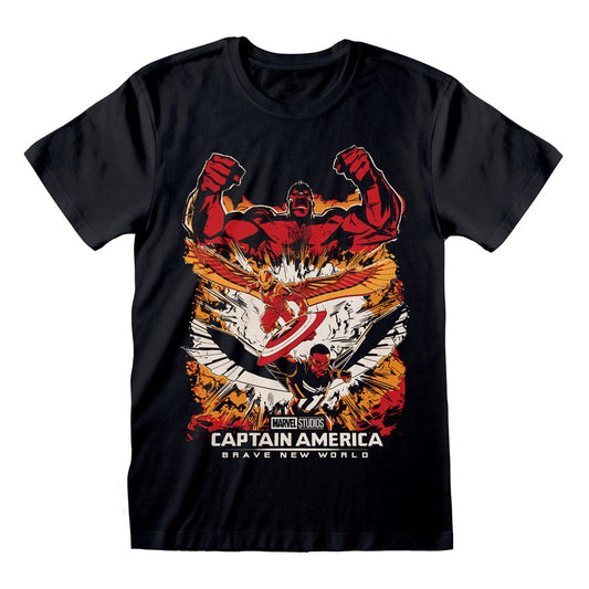 Captain America Brave New World T-Shirt Montage Size L T-shirts