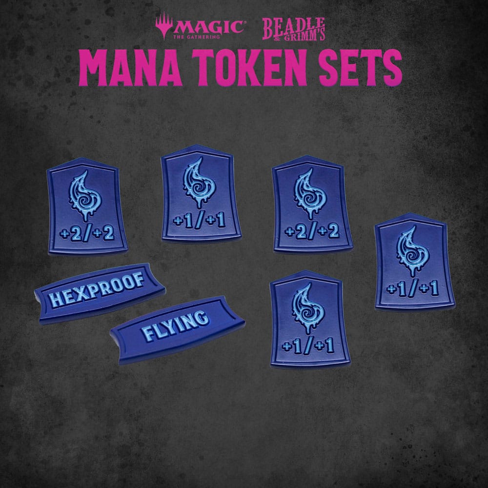 Magic the Gathering Dice and Token Pack Blue Mana Miniature Gaming & Tabletop