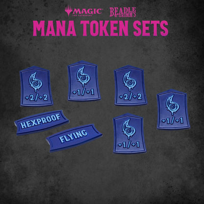 Magic the Gathering Dice and Token Pack Blue Mana Miniature Gaming & Tabletop