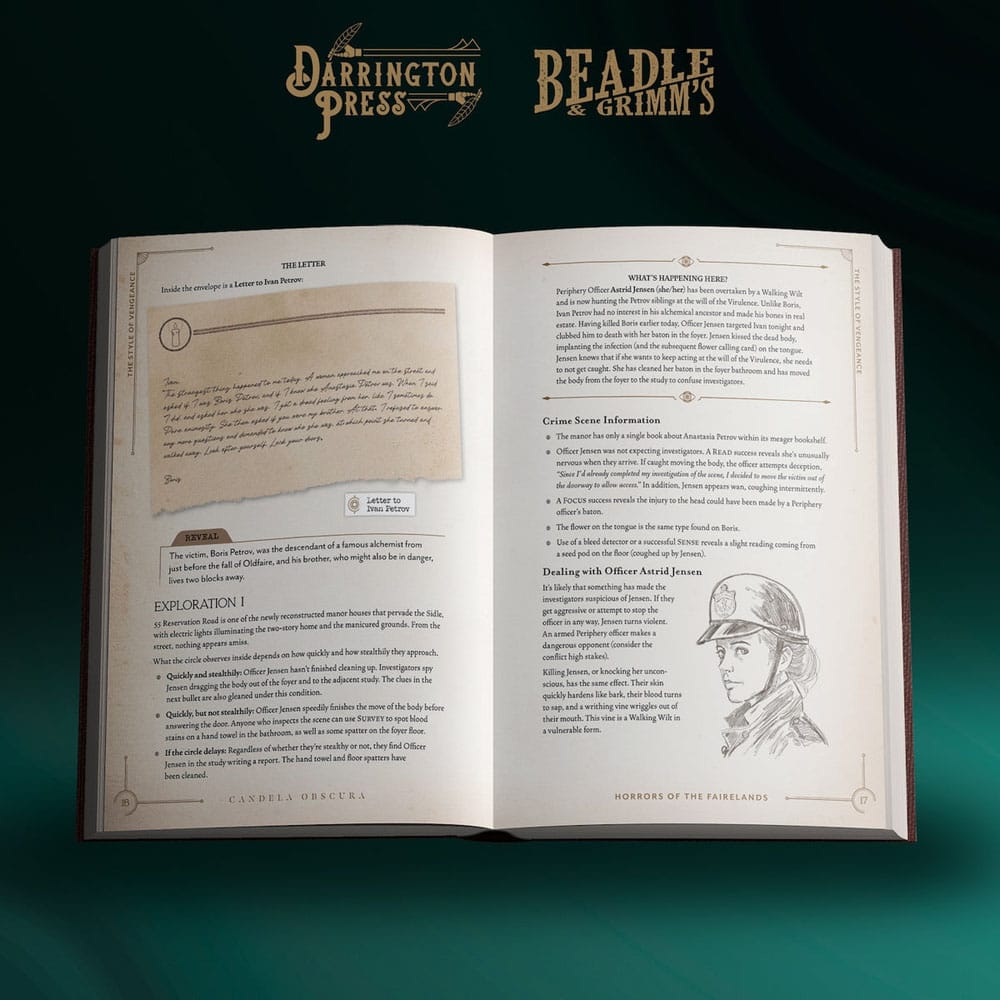 Candela Obscura Assignment Book Horrors of the Fairelands Board games and accessories