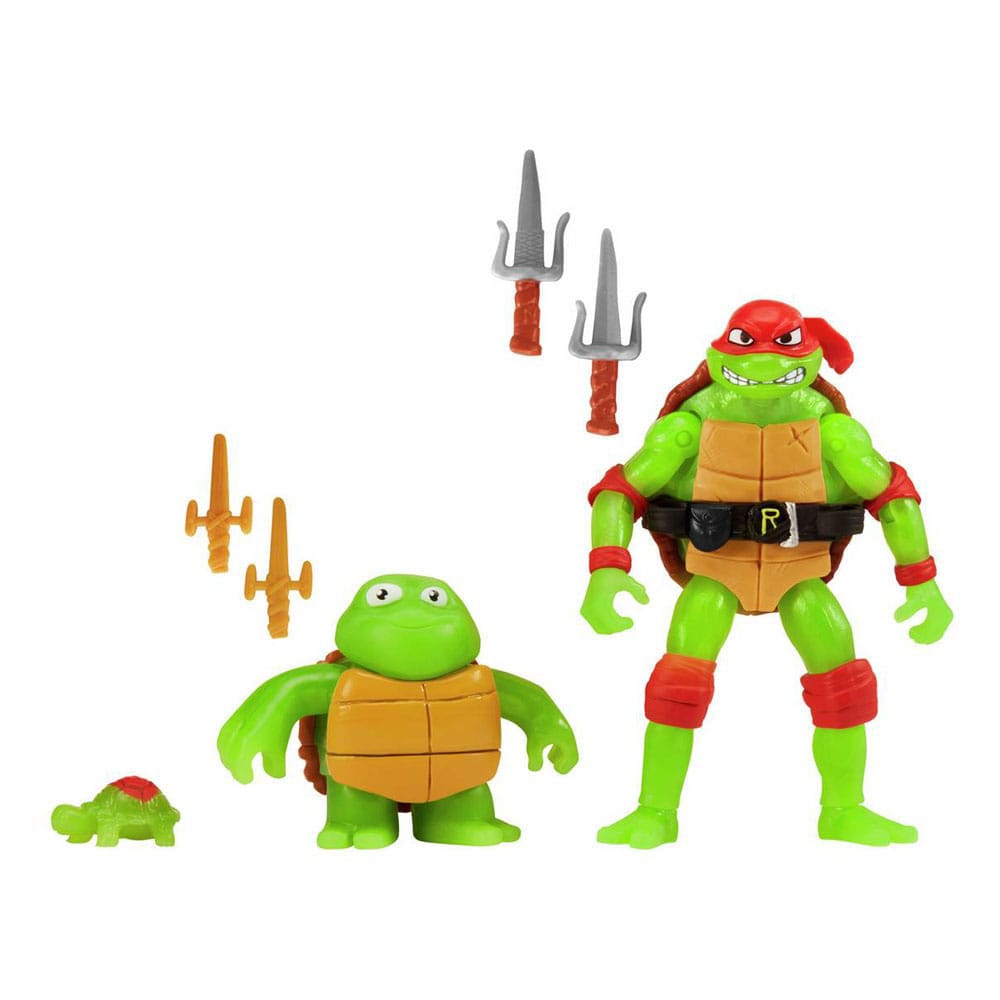 Teenage Mutant Ninja Turtles: Mutant Mayhem Action Figure 3-Pack Evolution Raphael & Leonardo Assortment (6)