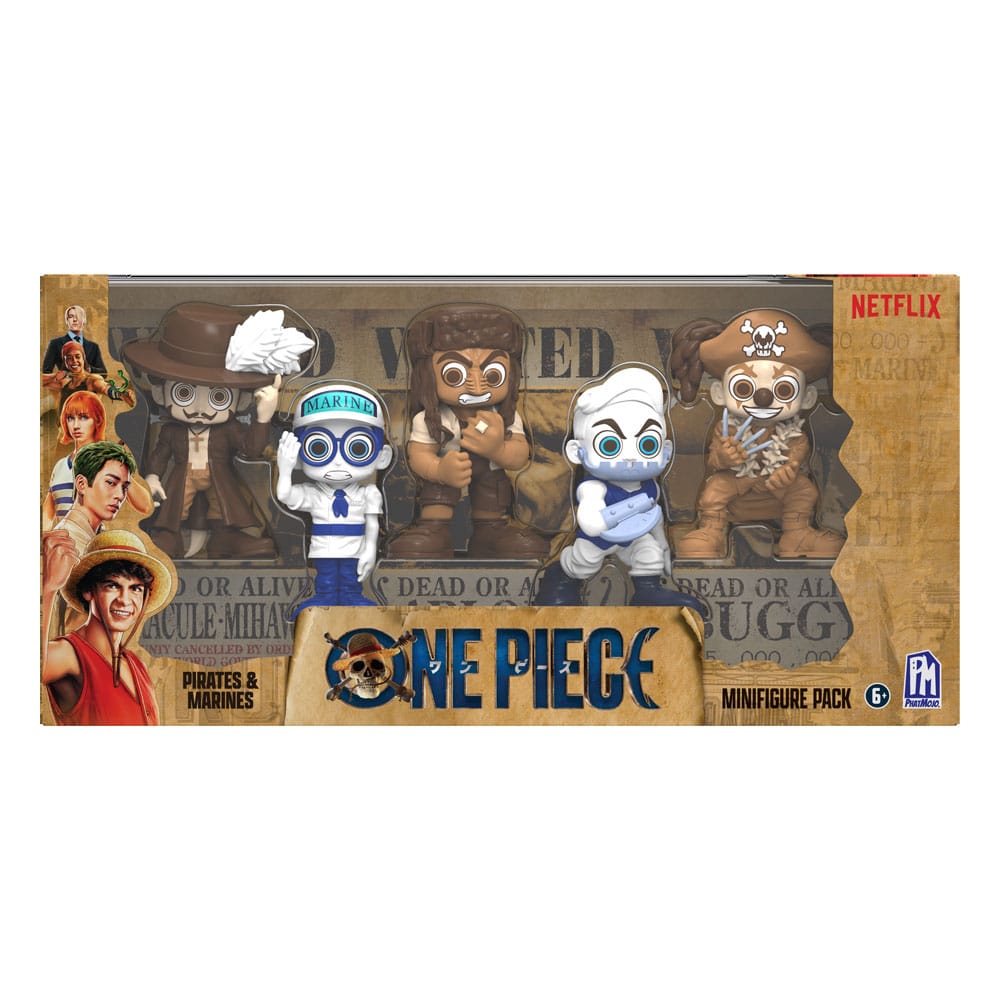 One Piece Mini figures Set Prates & Marines 6 cm Action figures
