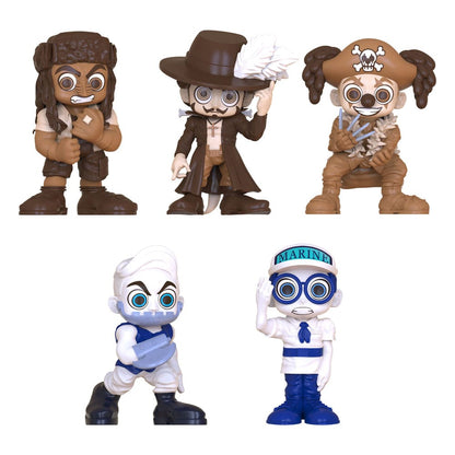 One Piece Mini figures Set Prates & Marines 6 cm Action figures