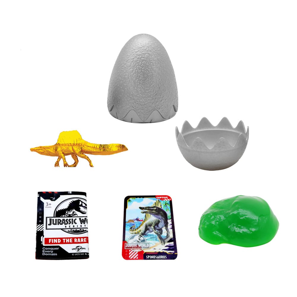 Jurassic World Rebirth Pop N Lock Breach Blind Box Captivz Build n Battle Dinos Display (12)