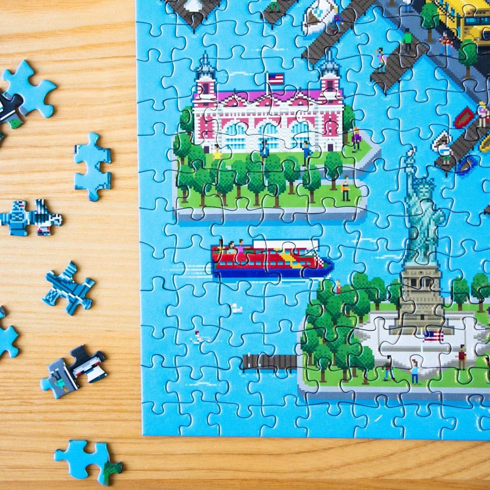 8-Bit Pixel Puzzle New York Level 3 1000 Pieces