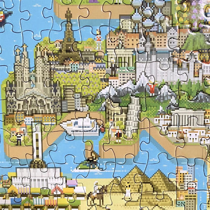 8-Bit Pixel Puzzle World Level 3 1000 Pieces