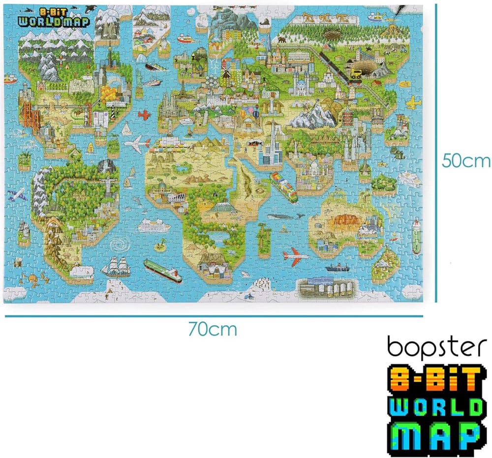 8-Bit Pixel Puzzle World Level 3 1000 Pieces