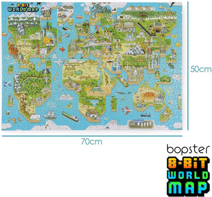 8-Bit Pixel Puzzle World Level 3 1000 Pieces