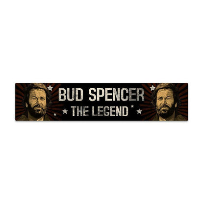 Bud Spencer Tin Sign with Magnet The Legend 16 x 3,5 cm