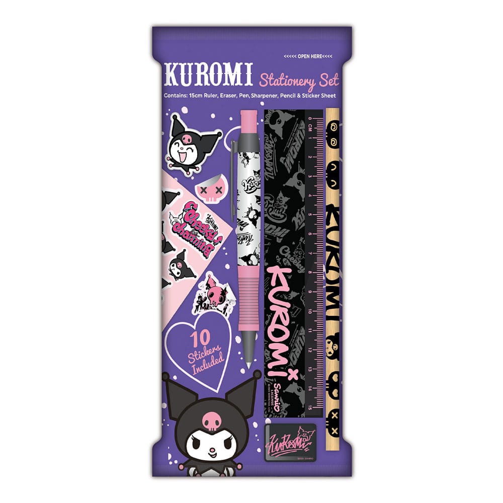 Sanrio Stationery Set 6-Pack Kuromi