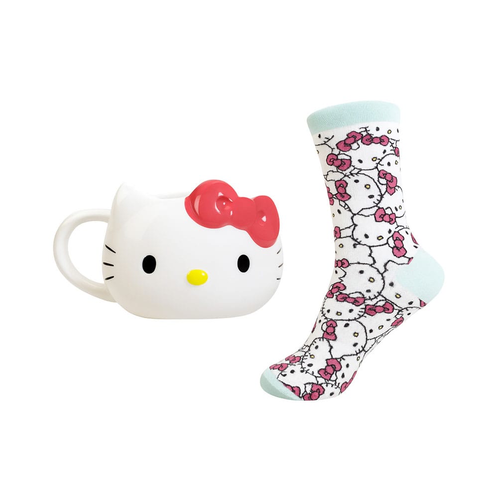 Sanrio 3D Mug & Socks Set Hello Kitty