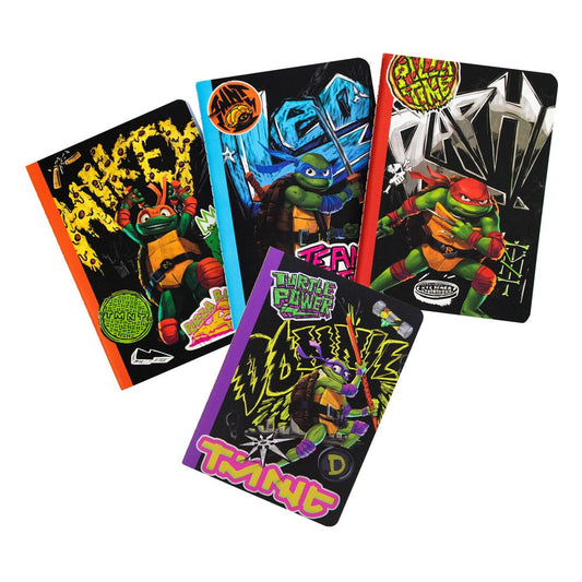 Teenage Mutant Ninja Turtles 4-Pack Notebooks Stationery