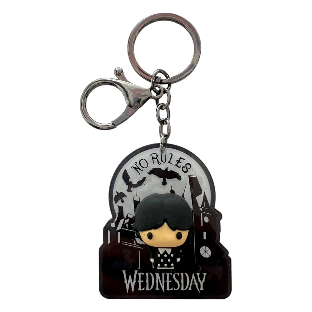 Wednesday 3D Acrylic Keychain Keyrings