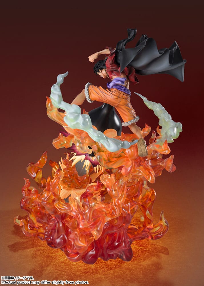 One Piece FiguartsZERO PVC Statue (Extra Battle) Luffy Red Roc 45 cm