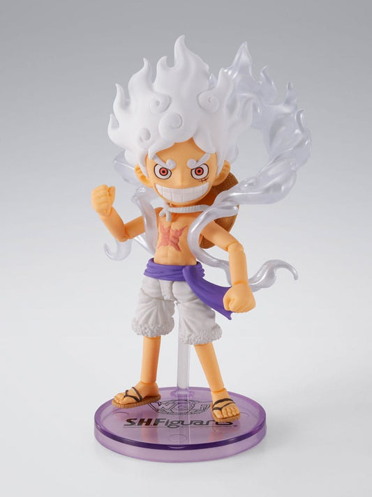 One Piece World Collactable Figures x S.H. Figuarts Action Figure Monkey D. Luffy Gear 5 8 cm Action figures