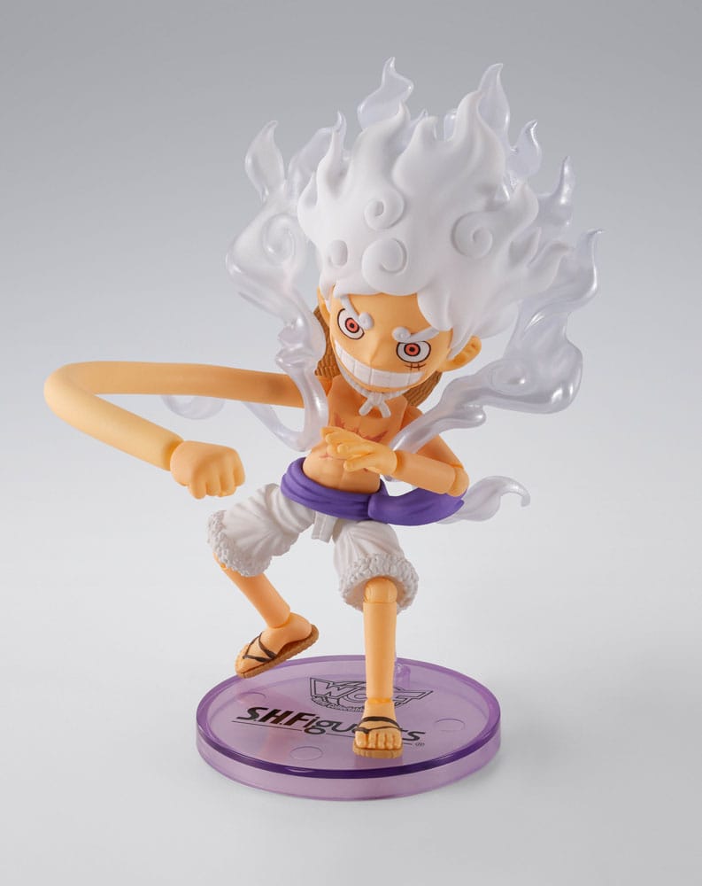 One Piece World Collactable Figures x S.H. Figuarts Action Figure Monkey D. Luffy Gear 5 8 cm Action figures
