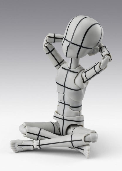 S.H.Figuarts Action Figure Body-Kun -Ken Sugimori- Edition -Wireframe- (Gray Color Ver.) 13 cm