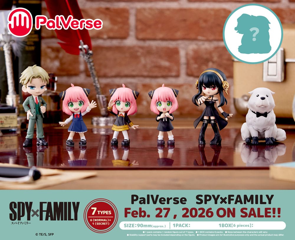 Spy x Family PalVerse PVC Figures 9 cm Assortment (6)