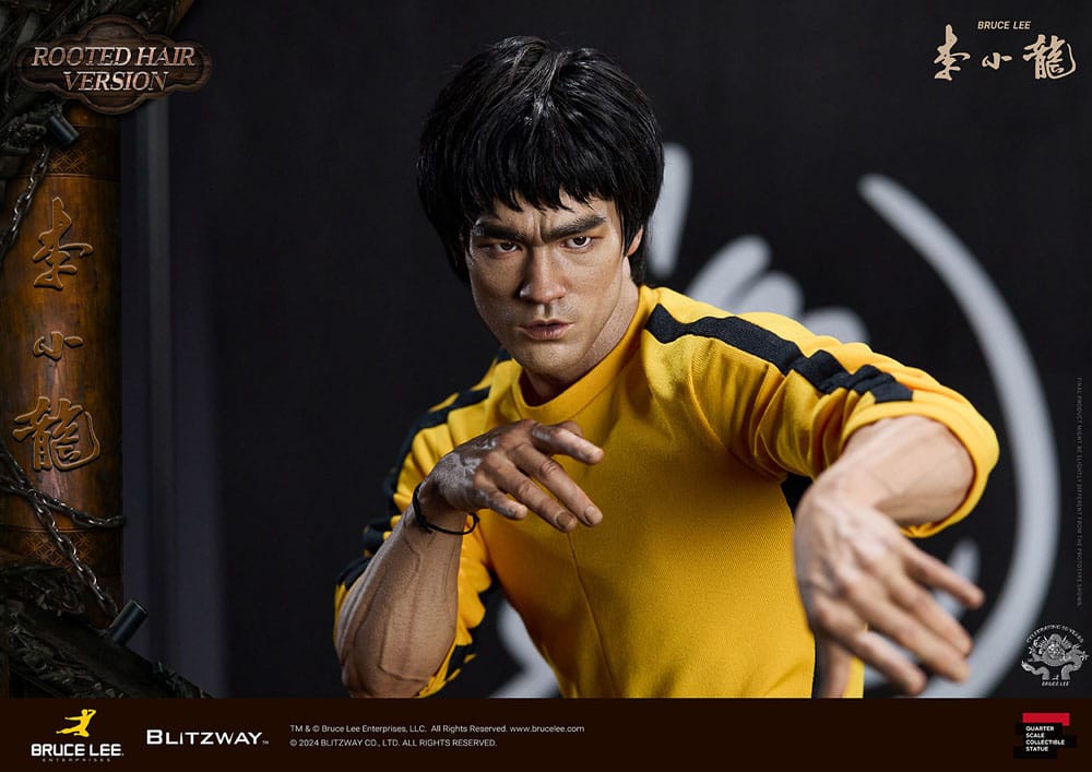 Bruce Lee Superb Scale Statue 1/4 50th Anniversary Tribute (Rooted Hair Version) 55 cm