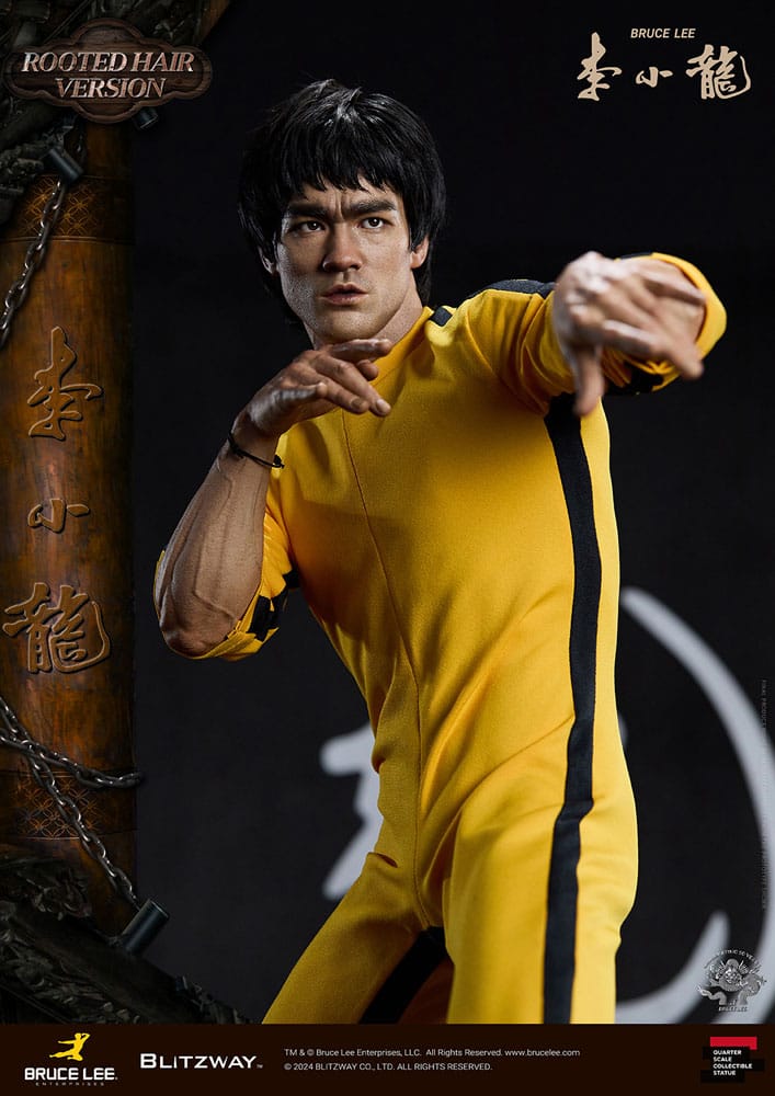 Bruce Lee Superb Scale Statue 1/4 50th Anniversary Tribute (Rooted Hair Version) 55 cm