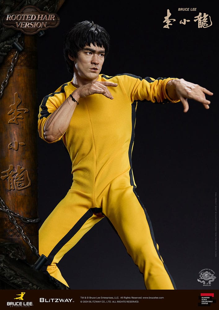 Bruce Lee Superb Scale Statue 1/4 50th Anniversary Tribute (Rooted Hair Version) 55 cm