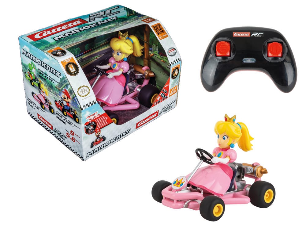 Super Mario Kart RC remote-controlled Car 1/18 2.4GHz Pipe Kart Peach