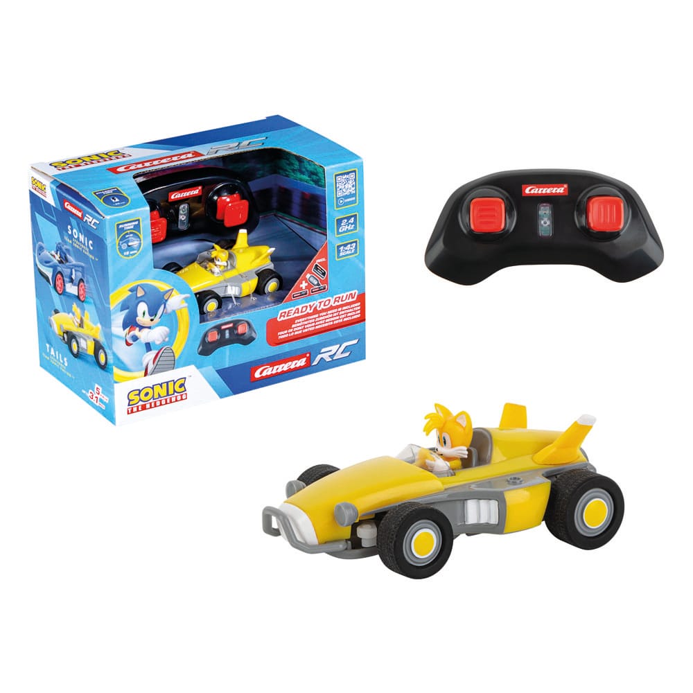 Sonic the Hedgehog RC remote-controlled Car 1/43 2.4GHz Mini Tails