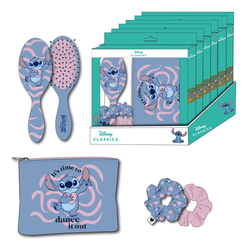 Lilo & Stitch Make Up Bag 3 pack Stitch with Heart Bags