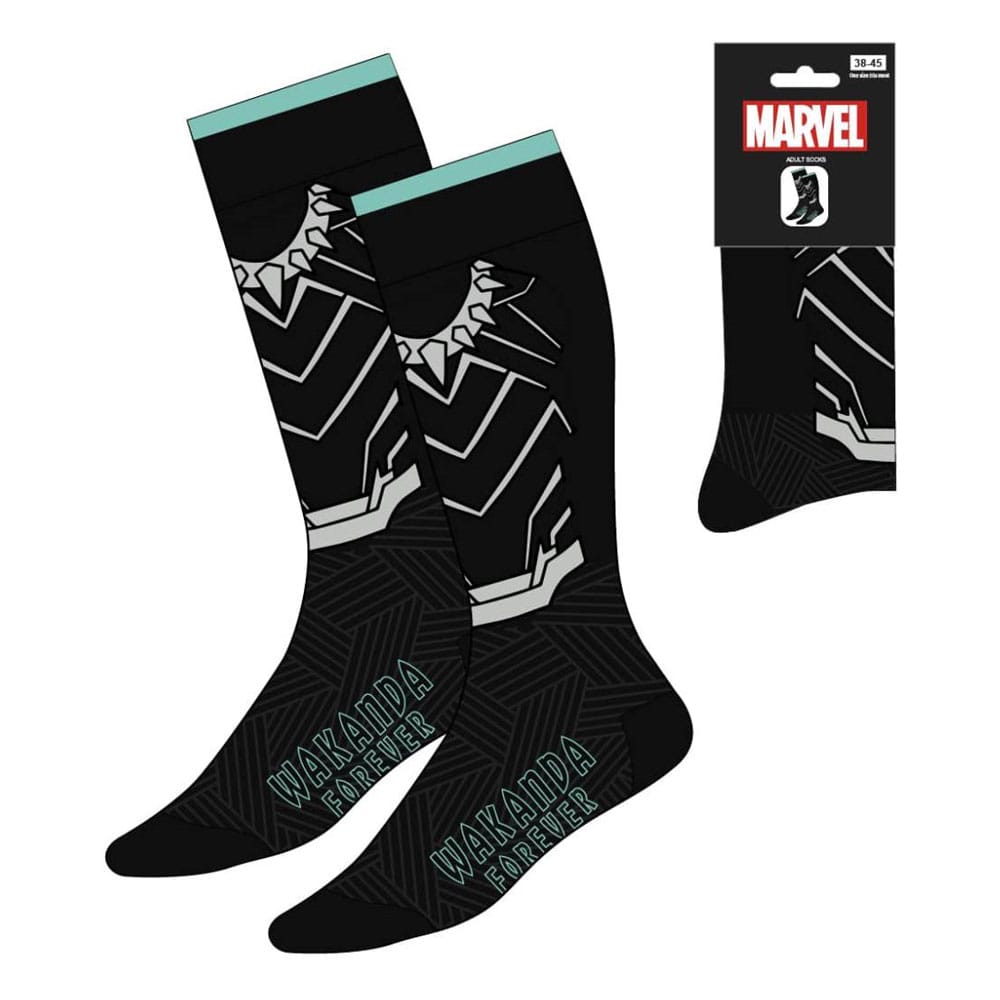 Black Panther Socks Wakanda Forever 38-45 Footwear