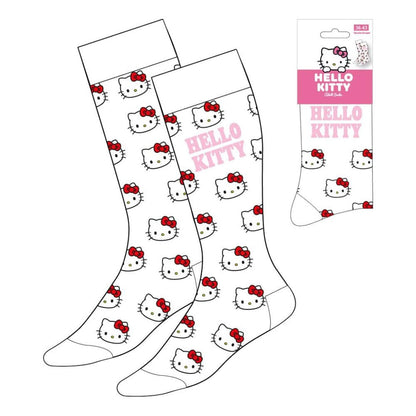 Sanrio Socks Hello Kitty Face White 36-43