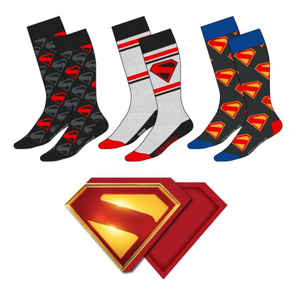 DC Comics Socks 3-Pack Superman 38-45 Footwear
