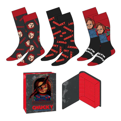 Chucky (Child´s Play) Socks 3-Pack 38-45 Footwear
