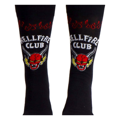 Stranger Things Socks Hellfire Club Black 38-45