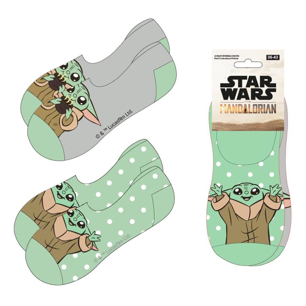 Star Wars: The Mandalorian no-show socks 2-packs 38-45 Footwear