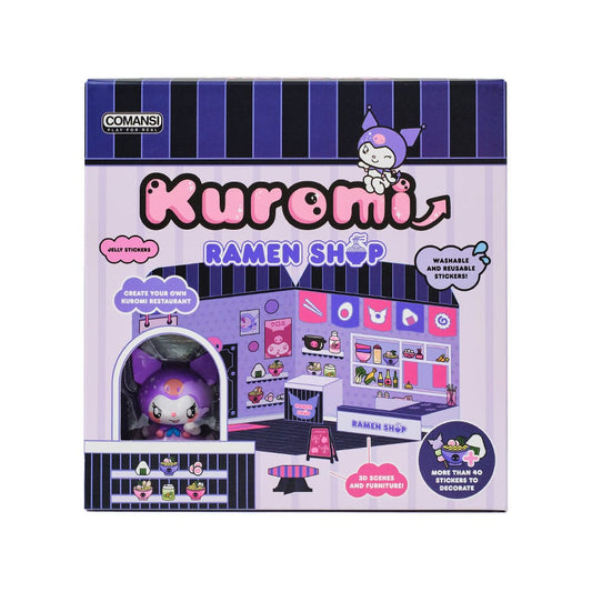 Hello Kitty and Friends Mini figure Sticker House Kuromi Ramen Shop