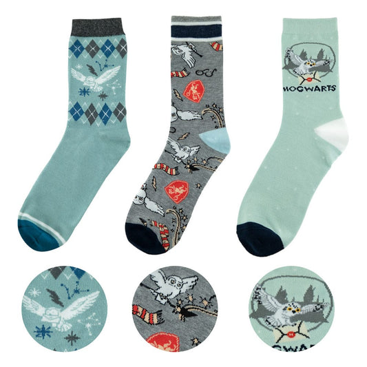 Harry Potter Socks 3-Pack Hedwig Footwear