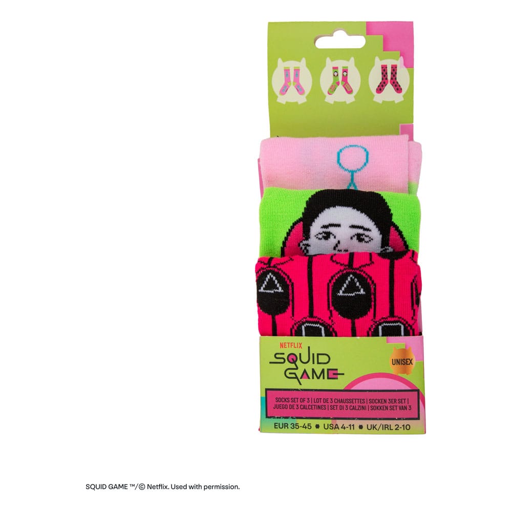 Squid Game Socks 3-Pack