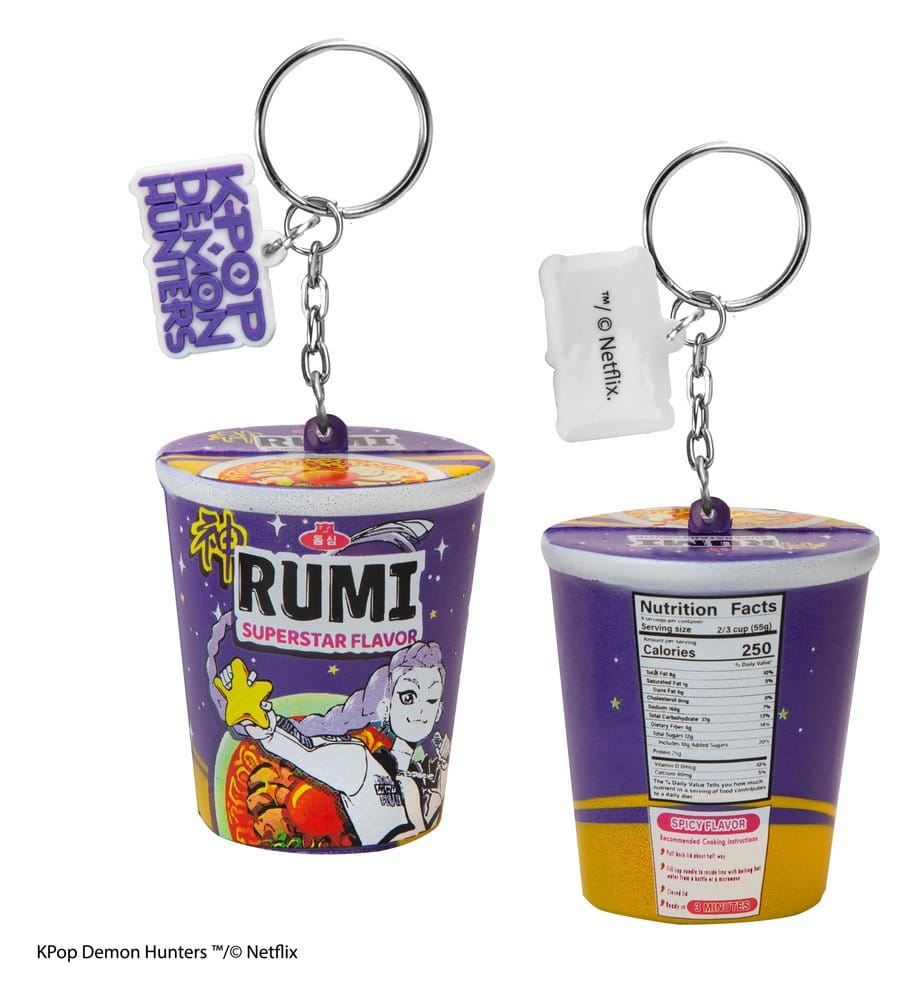 KPop Demon Hunters Squishy Keychain Rumi Superstar Flavor Noodles